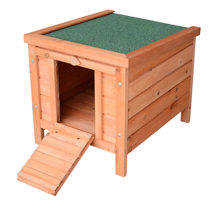 PawHut 20" Wooden Guinea Pigs Hutches-Fir Wood 