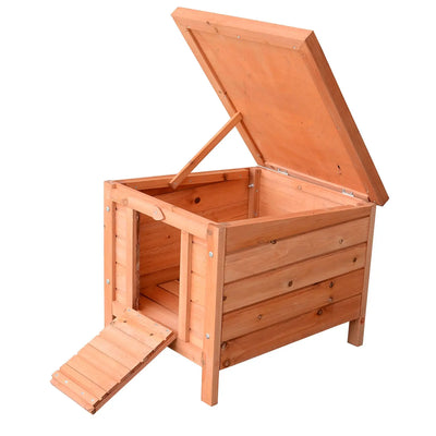 PawHut 20" Wooden Guinea Pigs Hutches-Fir Wood 