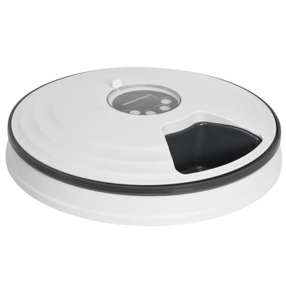 PawHut Automatic Pet Dog Cat Feeder w/ Digital Timer Six-Meal Food Dispenser 