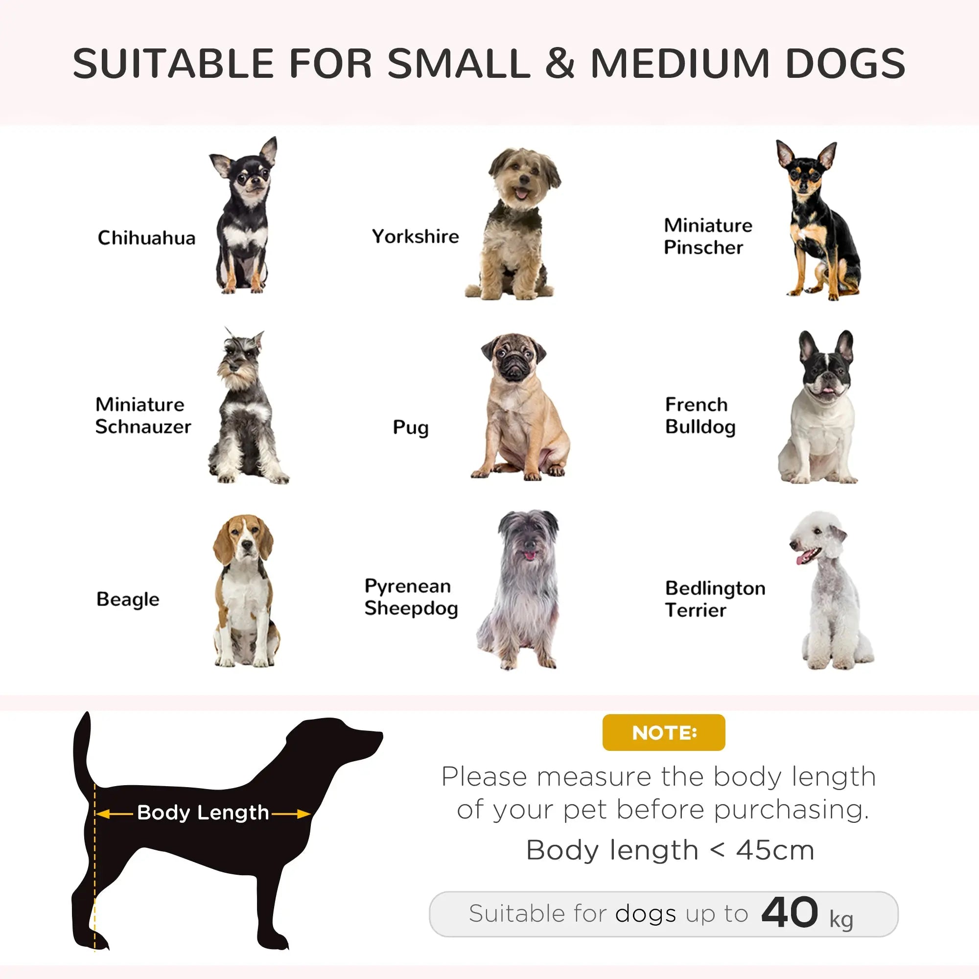 PawHut Elevated Dog Sofa Bed, with Cushion, for Medium and Small Dogs, Grey 