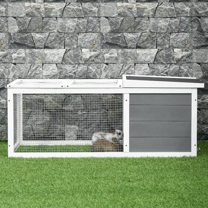 PawHut Guinea Pigs Hutches Small Guinea Pigs Hutches Pet Run Cover, with Water-resistant Asphalt Roof 