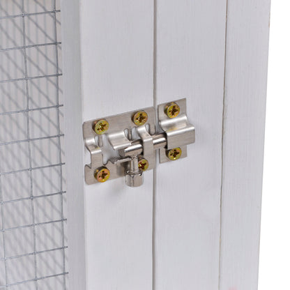 PawHut Guinea Pigs Hutches Wood Bunny Cage for Outdoor Indoor w/ Pull Out Tray Run Box Ramp 