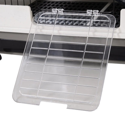 PawHut Metal Wire 3-Tier Small Guinea Pigs Hutches Rabbits Hutches Black/White 