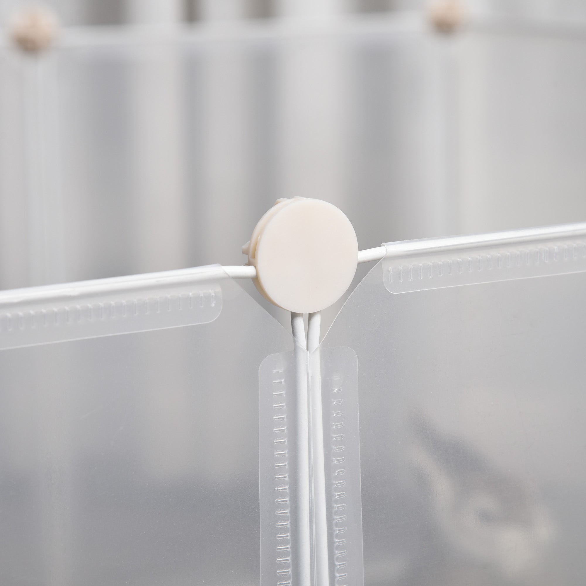 PawHut Pet Playpen DIY Small Guinea Pigs Hutches Fence 12 Panels for Kitten Bunny Chinchilla 