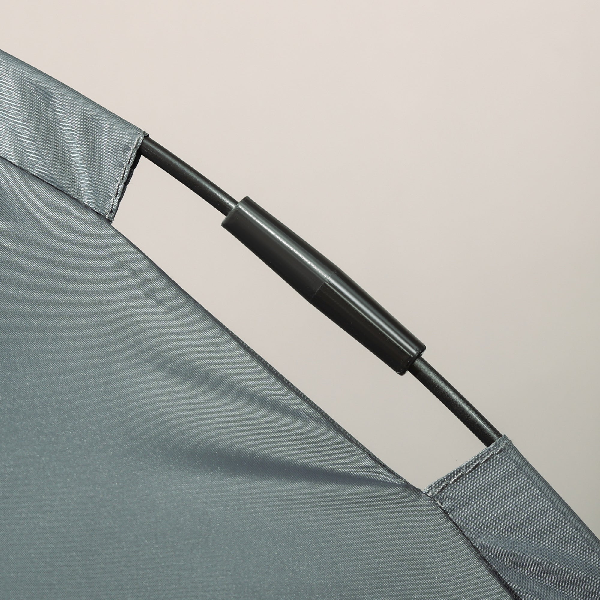 PawHut Raised Dog Bed Waterproof Elevated Pet Cot with Breathable Mesh UV Protection Canopy Grey, for Medium Dogs, 76 x 61 x 73cm 