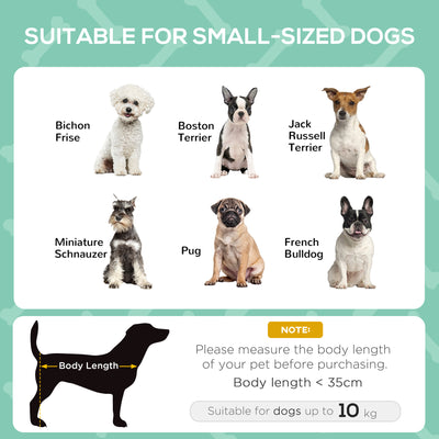 PawHut Raised Dog Bed Waterproof Elevated Pet Cot with Breathable Mesh UV Protection Canopy Grey, for Small Dogs, 61 x 46 x 62cm 