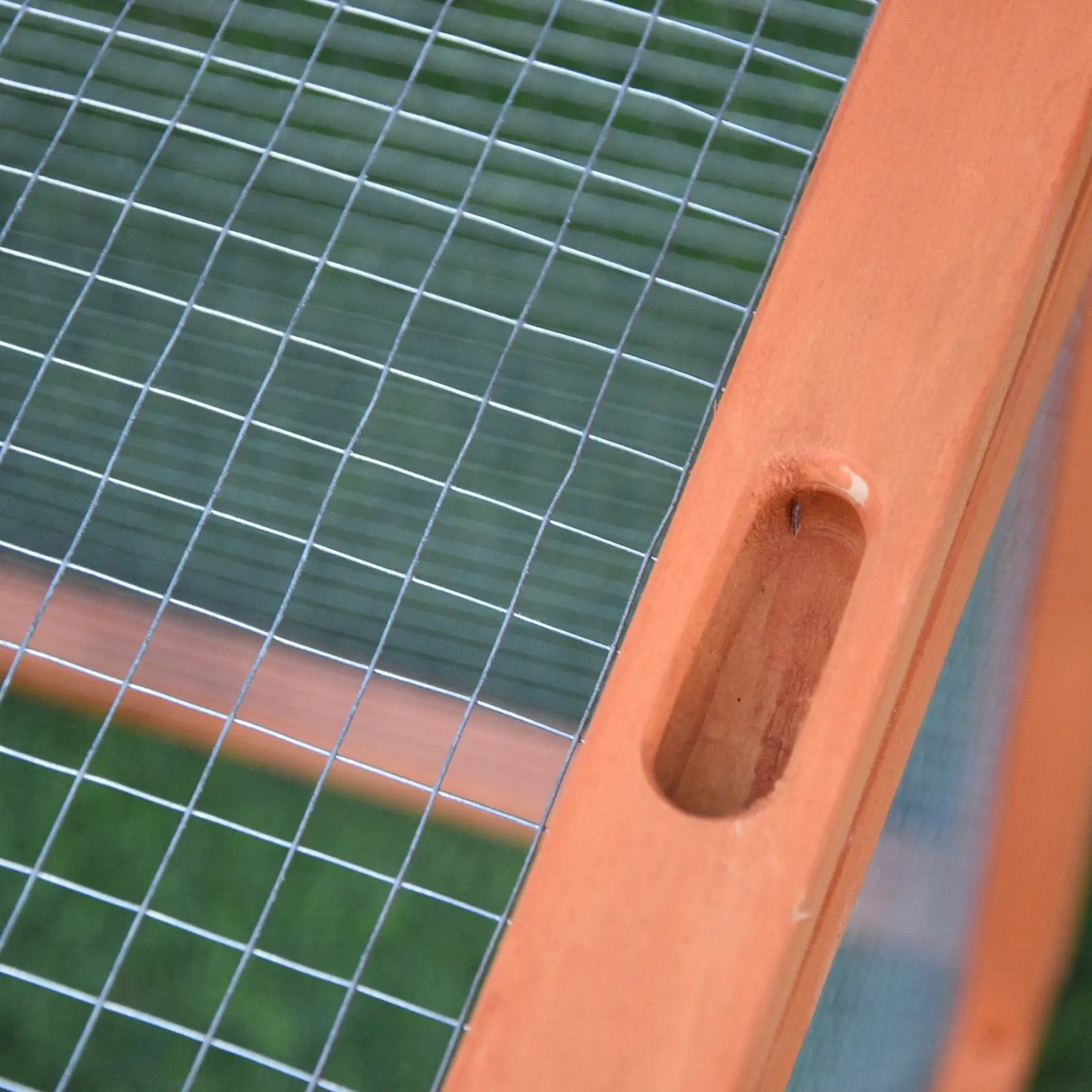 Pawhut 2 Floor Wooden Guinea Pigs Hutches House Bunny Coop Outdoor Garden Backyard, 158L x 58W x 68H cm 