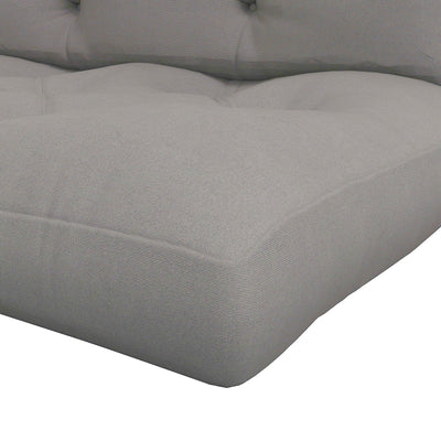 Outsunny 2 Seater Pallet Seat Cushions Back Pillows Replacement, Patio Chair Cushions Set for Indoor Outdoor, Light Grey 