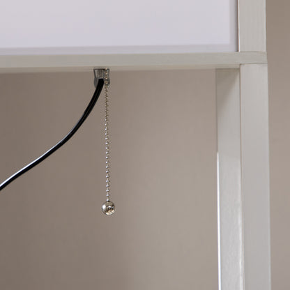 HOMCOM 156cm Floor Lamp Shelving Unit - White 