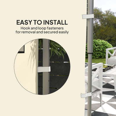 Outsunny 195 x 295cm Replacement Gazebo Sidewall - Beige 