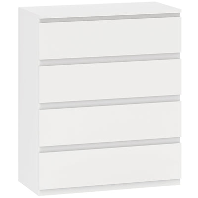 HOMCOM Chest of Four Drawers - White