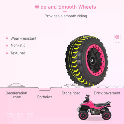 HOMCOM Ride on Toy for Kids 4 Wheel Foot-to-Floor Sliding Walking Car Toy Motorcycle Baby Walker Toddler Toys for for 18-36 Months Boys and Girls 