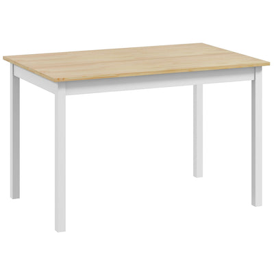 HOMCOM Four-Seater Farmhouse-Style Wooden Table 