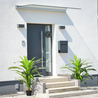 Outsunny Set of Two Artificial Dracaena Plants 