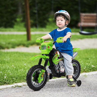 HOMCOM 6V Kids Child Electric Motorbike Ride on Motorcycle Scooter Children Toy Gift for 3-6 Years (Green) 