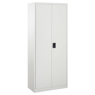 Vinsetto Cool Rolled Steel Tall Office Lockable Filing Cabinet 2 Doors 4 Internal Adjustable Shelves Bookcase Cabinet Storage Unit 80 L x 40 W x 184 cm 