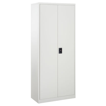 Vinsetto Cool Rolled Steel Tall Office Lockable Filing Cabinet 2 Doors 4 Internal Adjustable Shelves Bookcase Cabinet Storage Unit 80 L x 40 W x 184 cm 
