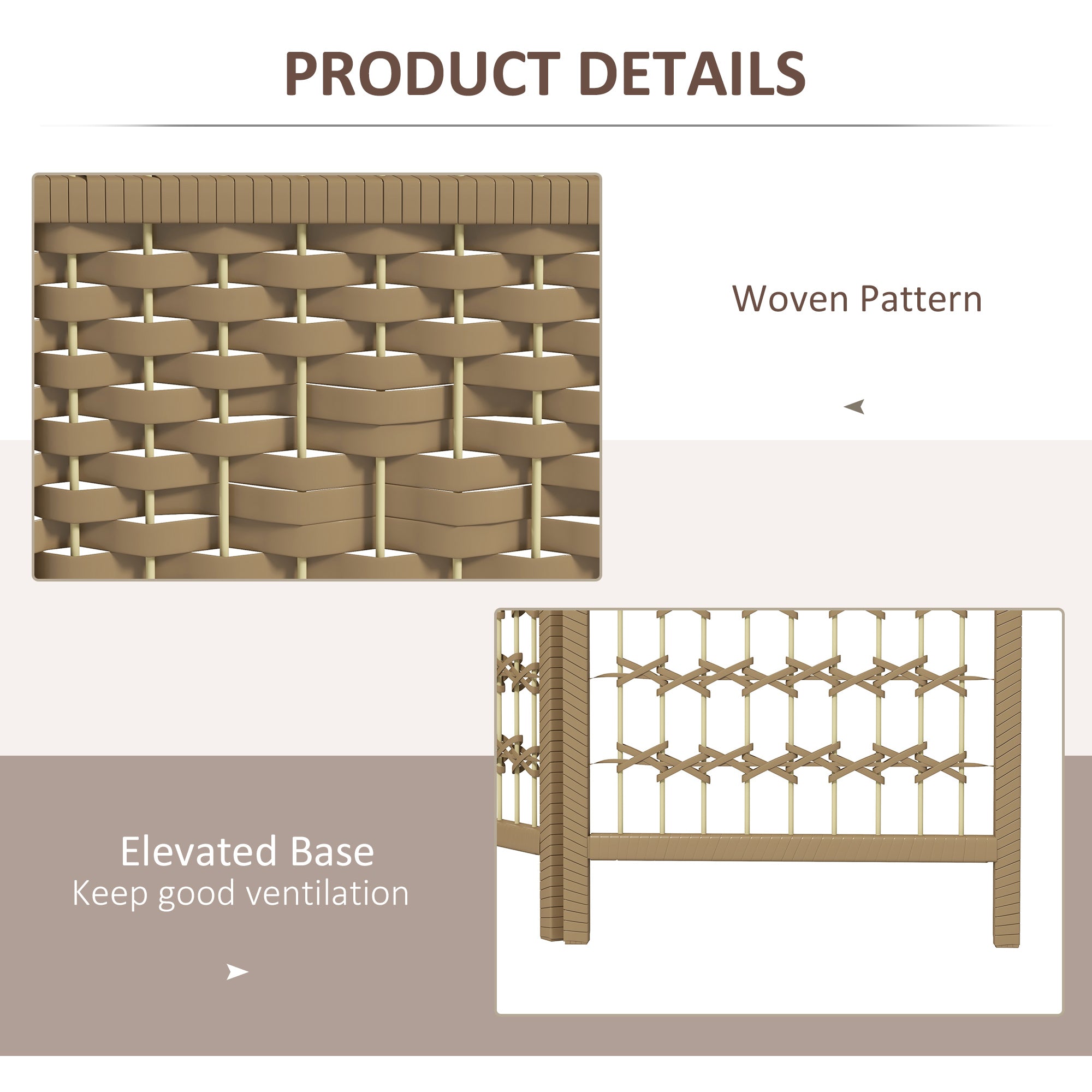 HOMCOM 3 Panel Folding Room Divider, Privacy Screen, Freestanding Paravent Partition Separator Natural Wood 