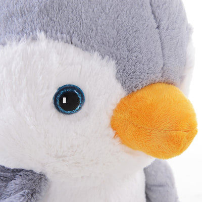 HOMCOM Children Kids Animal Rocking Horse Penguin Plush Musical Button 32 Songs Kid Rocker for 18+ Months 