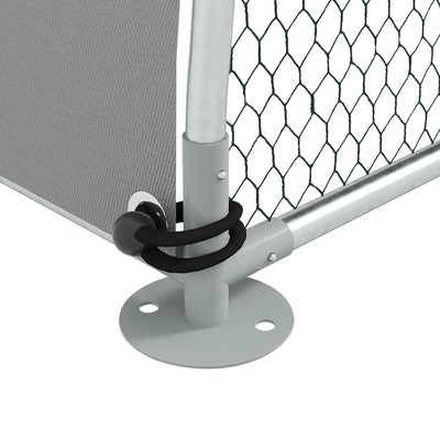 PawHut Galvanised Outdoor Chicken Coop with Cover, for 4-6 Chickens, Hens, Ducks, Rabbits, 3 x 1.9 x 2.2m - Silver Tone 