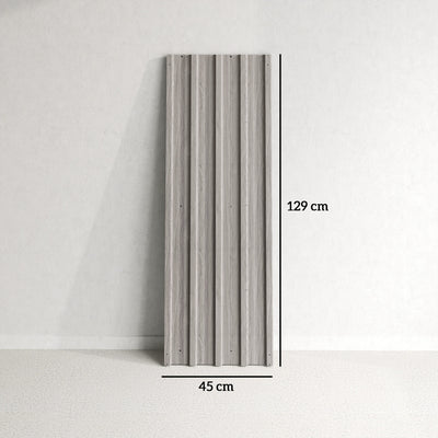 Outsunny Set of 12 Corrugated Steel Roof Sheet Panels - Grey Wood Effect 