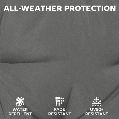 Outsunny Set of 6 Outdoor Seat Cushions with Machine Washable Cover, Water Repellent Seat Cushions Dark Grey 