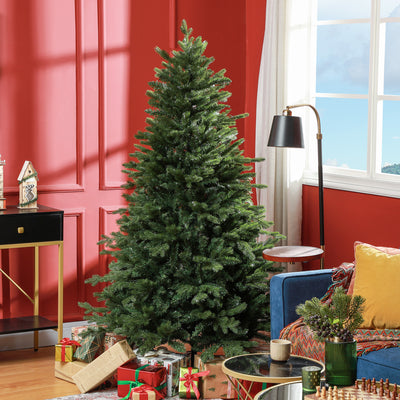 HOMCOM 6ft Bare Artificial Christmas Tree, with 1821 Tips - Green 