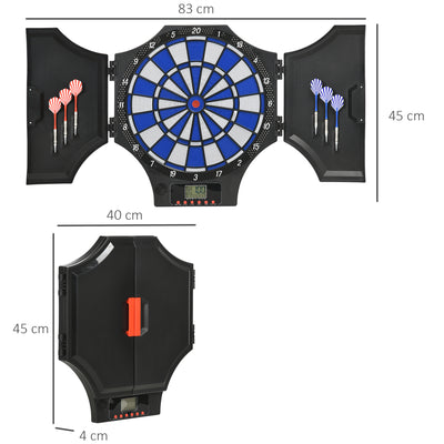 SPORTNOW Electronic Dartboard Set, with 31 Games, for Eight Players 