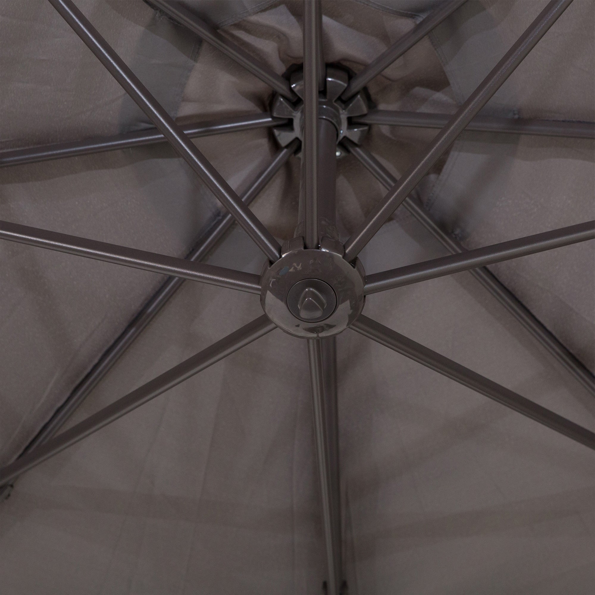 Outsunny 3m Cantilever Aluminium Frame Outdoor Garden Parasol Grey 