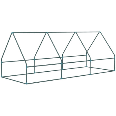 Outsunny Portable Small Polytunnel, Mini Greenhouse with Mesh Windows for Indoor and Outdoor, 240x90x90cm, Green 