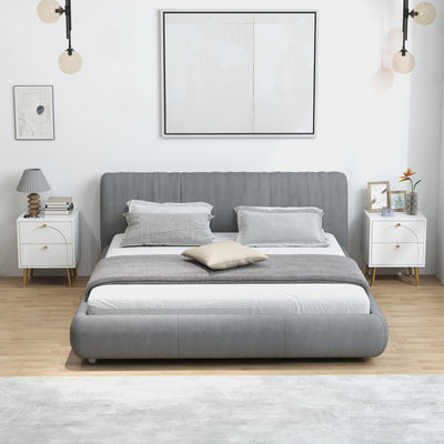 HOMCOM 2-Drawer Bedside Table Set of 2 - White 