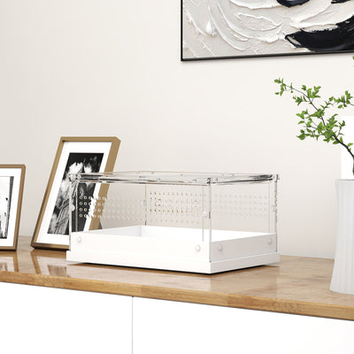 PawHut Acrylic Reptile Terrarium with Top Sliding Door, Vents,  for Snake, Frog, Spider, Gecko, Tarantula, 30 x 20 x 15 cm 