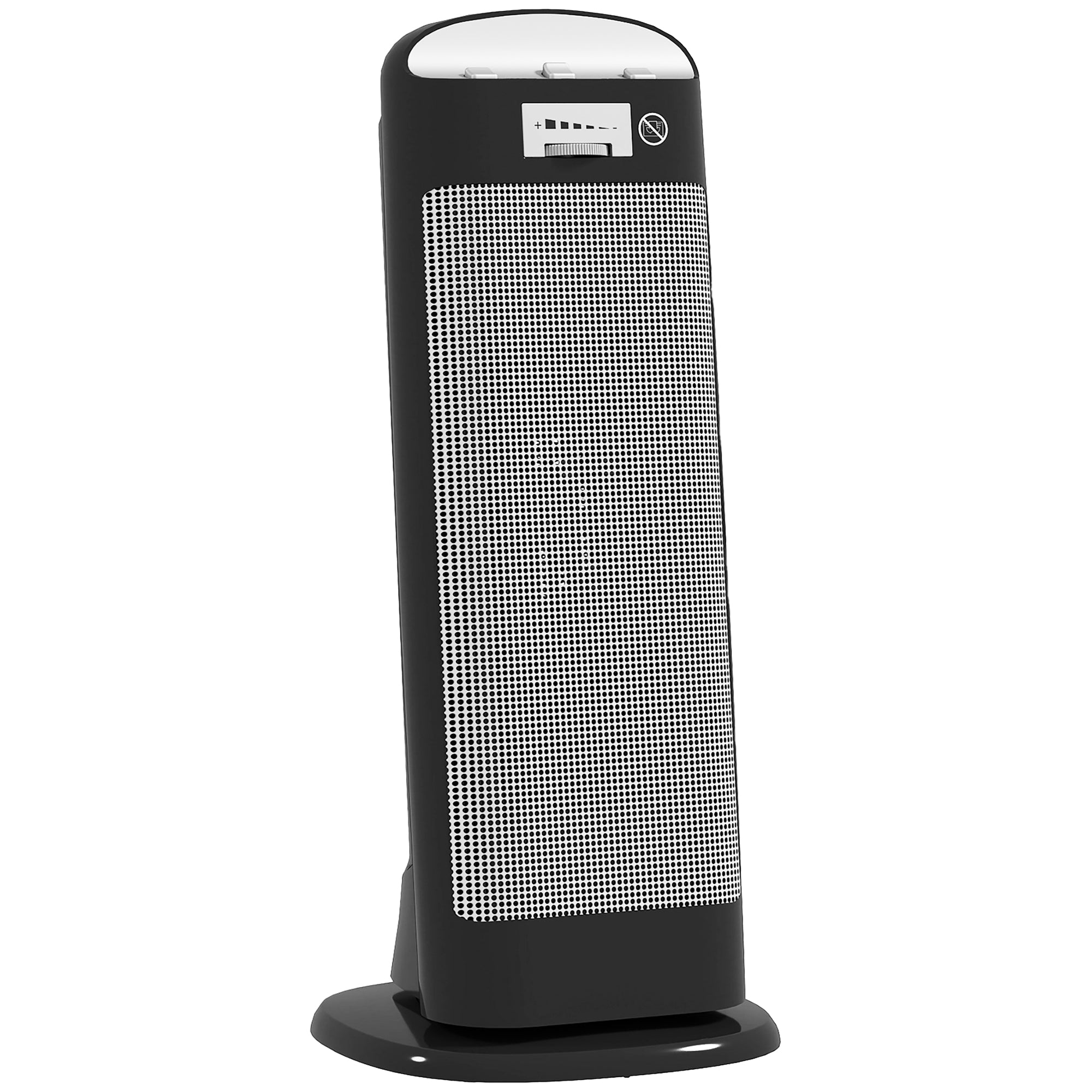 HOMCOM Ceramic Space Heater, 2000W Fan Electric Heater with 4 Modes, Adjustable Thermostat, 55° Oscillation, Tip-Over and Overheat Protection for Bedroom, Home Office, Black 
