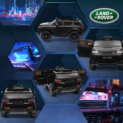 AIYAPLAY Licensed Land Rover Discovery Sport, 12V Kids Ride on Car w/ Remote Control, Lights, Music, Horn, for 3-6 Years, Black 
