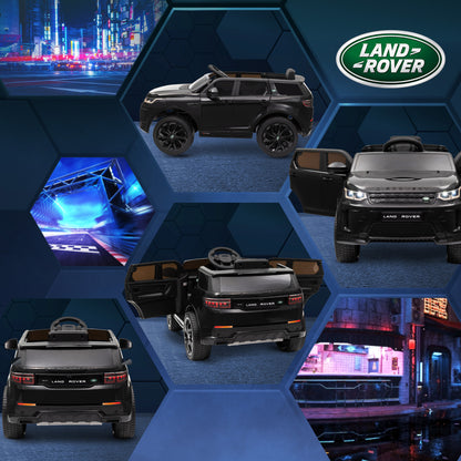 AIYAPLAY Licensed Land Rover Discovery Sport, 12V Kids Ride on Car w/ Remote Control, Lights, Music, Horn, for 3-6 Years, Black 