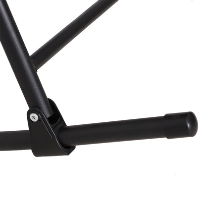 Outsunny Garden Rocking Chair Folding Outdoor Adjustable Rocker Zero-Gravity Seat with Headrest Camping Fishing Patio Deck, 90 x 64 x 110 cm - Black 