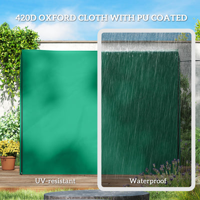 Outsunny 220 x 125cm Three-Seater Swing Chair Protective Cover - Green 