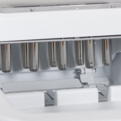 HOMCOM 12kg Countertop Ice Cube Machine, with Scoop - Silver-Tone 