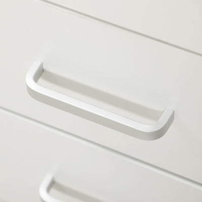 HOMCOM Computer Desk, Home Office Desk with Lockable Drawer, Storage Shelf for Study Bedroom, 110 x 50 x 76 cm, White 