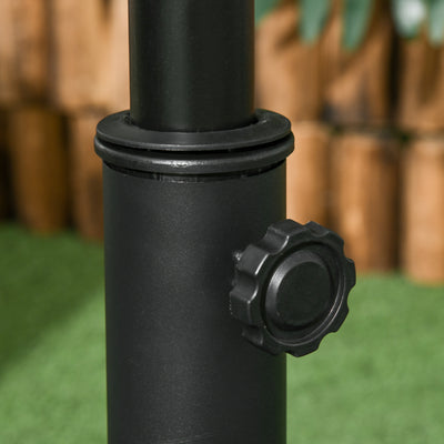 Outsunny Heavy Duty Cement Parasol Base 20kg Round Patio Umbrella Stand Garden Outdoor Shade Holder 