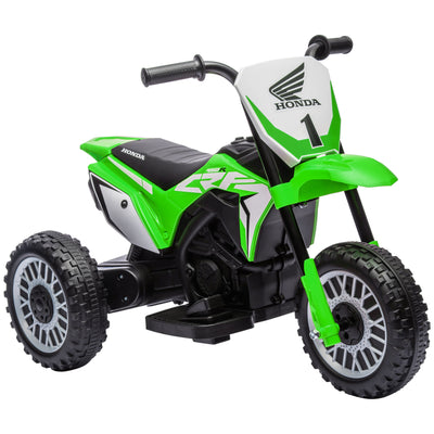 HOMCOM 6V Kids Motorbike, Three-Wheel Kids Electric Bike with Horn, Startup Sound for Ages 18-36 Months - Green 