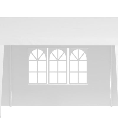 Outsunny Garden Gazebo Marquee Party Wedding Tent Canopy (9m x 3m) - White 