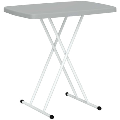 Outsunny Minimal Folding Outdoor Table - Grey/White 