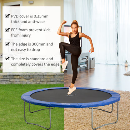 HOMCOM 13FT Trampoline Pad, \'ce\'a6396cm Trampoline Accessories Surround Safety Pad Foam Pading Pads Replcement Spare New Multi-Color