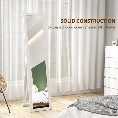 HOMCOM 37 x 157 cm Full Length Mirror - White 