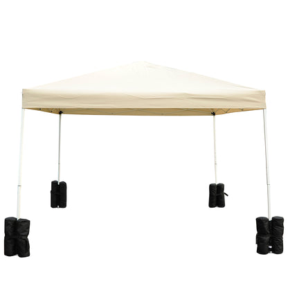 Outsunny 15 kg Heavy Duty Gazebo Weight Sand Bags, 4 pcs Leg Weights Marquee Tent Canopy Base for Trampoline Pop Up Gazebo Tent Parasols 
