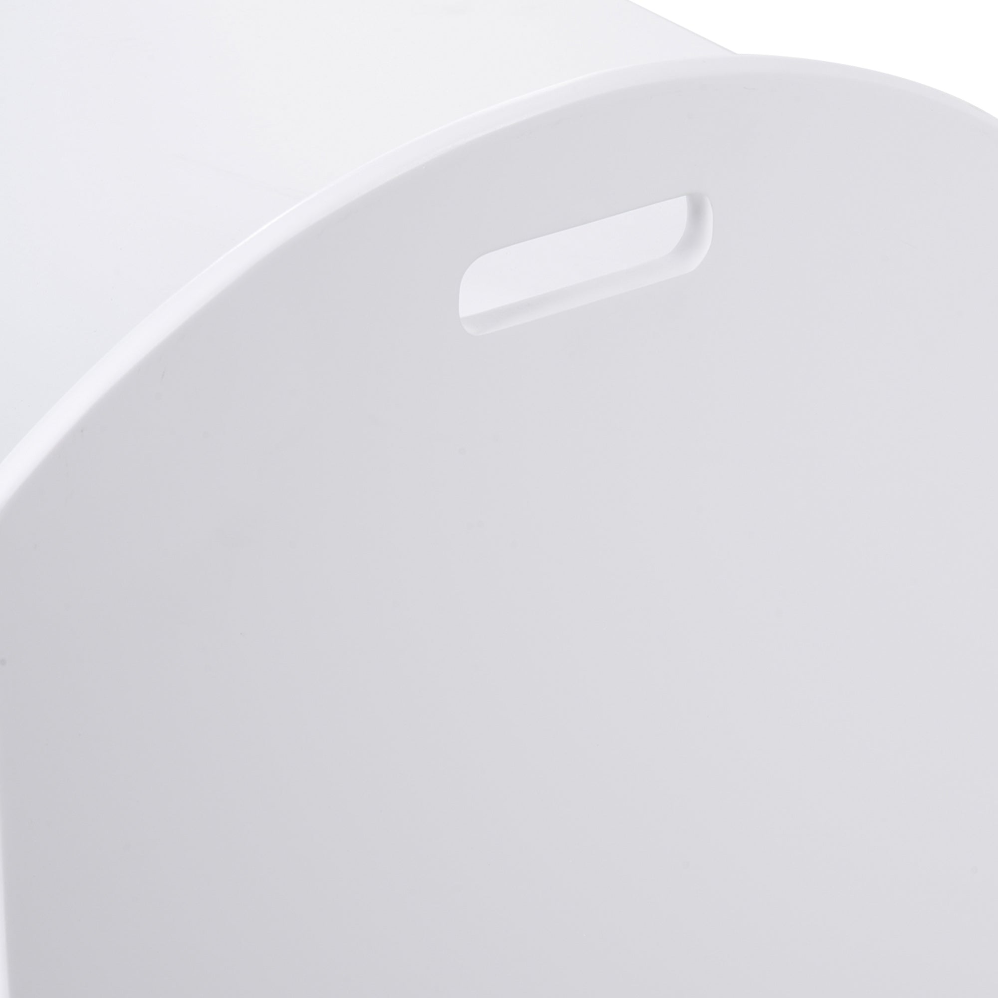 HOMCOM Kids Wooden Toy Box Organizer Children's Toy Storage with Lid Safety Hinge Side Handle Playroom Furniture White 