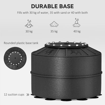 HOMCOM 155-205cm 3-IN-1 Freestanding Boxing Punching Bag Stand, Boxing Speed Trainer with Rotating Flexible Arm, Speed Ball, Fillable Base, Black 