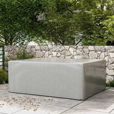 Outsunny 235 x 190 x 90 cm Large Patio Set Covers, Outdoor Garden Furniture Protection Cover Protector Waterproof Anti-UV Grey 