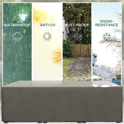 Outsunny 155 x 222cm Waterproof Furniture Cover - Grey 